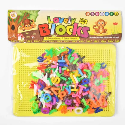 Alphabet Learning Pin Puzzle Board for Kids – ABC Letter & Word Building Toy