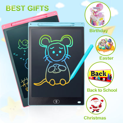 Colorful LCD Writing Tablet for Kids – Reusable Drawing & Writing Pad | 8.5", 10" & 12"