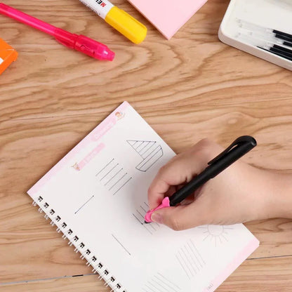Sank Calligraphy Magic Practice Book for Kids – Reusable Writing & Drawing Book | Pack of 4
