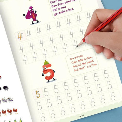 Sank Calligraphy Magic Practice Book for Kids – Reusable Writing & Drawing Book | Pack of 4